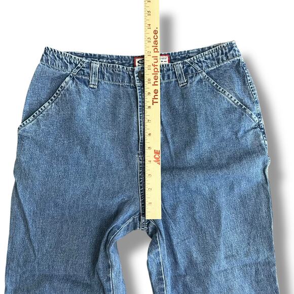 Vintage Y2K Old Navy Embroidered Floral Capri Jeans Size 6‎ - Picture 6 of 9